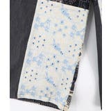 レース×バンダナ柄×花柄 パッチワーク風デニムパンツ | ScoLar | 詳細画像17