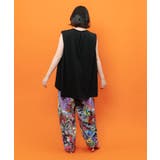 シワ加工 ポップ総柄パンツ | ScoLar | 詳細画像3