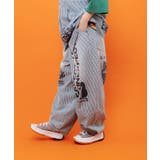 ロゴ半ラバープリント デニムorヒッコリーパンツ | ScoLar | 詳細画像5