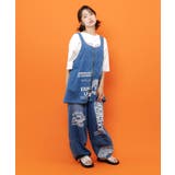 ロゴ半ラバープリント デニムorヒッコリー2wayベスト | ScoLar | 詳細画像10