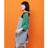 ロゴ半ラバープリント デニムorヒッコリー2wayベスト | ScoLar | 詳細画像4