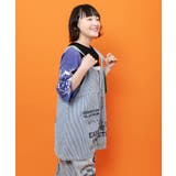ロゴ半ラバープリント デニムorヒッコリー2wayベスト | ScoLar | 詳細画像6