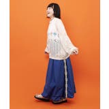 ネコ柄ラインテープ入り バルーンスカート | ScoLar | 詳細画像3