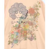 スカラーちゃん×花×惑星柄 チュール重ねTシャツ | ScoLar | 詳細画像11 