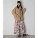 なめこ×ScoLar クラシックダイナー 総柄スカート | ScoLar | 詳細画像10