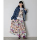 なめこ×ScoLar クラシックダイナー 総柄スカート | ScoLar | 詳細画像12