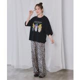 三柄展開 総柄ベロアパンツ | ScoLar | 詳細画像12