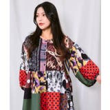POPコラージュ総柄シャツワンピース | ScoLar | 詳細画像5 
