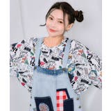 オフホワイト | YUMMYガール柄 ワッシャーシャツ | ScoLar