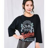 アメリカン風ロゴ 配色Tシャツワンピース | ScoLar | 詳細画像5