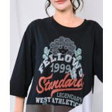 アメリカン風ロゴ 配色Tシャツワンピース | ScoLar | 詳細画像6