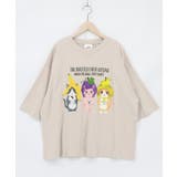 グレー | フルーツにゃんず柄 Tシャツ | ScoLar
