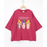 ローズピンク | フルーツにゃんず柄 Tシャツ | ScoLar