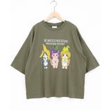 カーキ | フルーツにゃんず柄 Tシャツ | ScoLar