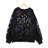 ブラック | ヴィンテージ調 POP落書き柄プルオーバー | ScoLar