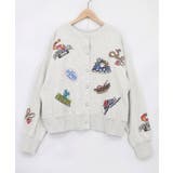 オートミール | ワッペン風刺繍 2wayカーディガン | ScoLar