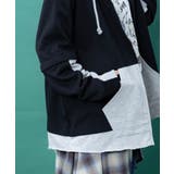 2WAYバイカラー裏毛プルパーカー | ScoLar | 詳細画像8