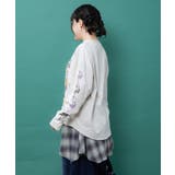 袖プリント入り コラージュ柄プルオーバー | ScoLar | 詳細画像4