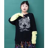 スカラーちゃん 袖バイカラー切替Tシャツ | ScoLar | 詳細画像1