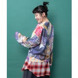 ネコ貴族コラージュ柄 ニットプルオーバー | ScoLar | 詳細画像4