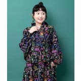 ブラック | ネオン総柄 ポリワッシャーシャツ | ScoLar
