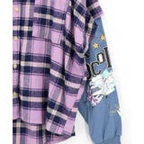 レイヤード風 チェック柄袖プリントプルオーバー | ScoLar | 詳細画像12