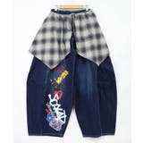 チェック巻きスカート付き 3wayデニムパンツ | ScoLar | 詳細画像26 