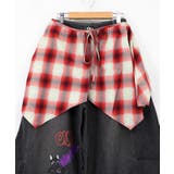 チェック巻きスカート付き 3wayデニムパンツ | ScoLar | 詳細画像30 