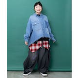 チェック巻きスカート付き 3wayデニムパンツ | ScoLar | 詳細画像21 