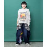 チェック巻きスカート付き 3wayデニムパンツ | ScoLar | 詳細画像7 