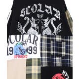 ロゴ×チェック パッチワーク風アシメワンピース | ScoLar | 詳細画像12