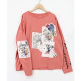 ピンク | ワッペン風アップリケ刺繍Tシャツ | ScoLar