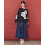 ワッペン風アップリケ刺繍Tシャツ | ScoLar | 詳細画像1