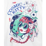 惑星ガールと宇宙ネコ柄Tシャツ | ScoLar | 詳細画像11