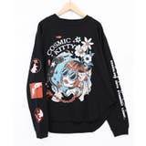 惑星ガールと宇宙ネコ柄Tシャツ | ScoLar | 詳細画像12
