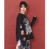 惑星ガールと宇宙ネコ柄Tシャツ | ScoLar | 詳細画像4