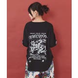 惑星ガールと宇宙ネコ柄Tシャツ | ScoLar | 詳細画像5