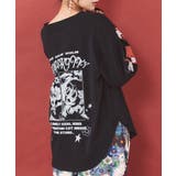 惑星ガールと宇宙ネコ柄Tシャツ | ScoLar | 詳細画像8