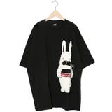 ブラック | ティッシュ箱ラビルと花粉症ガブ BIG Tシャツ | ScoLar