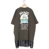 NYAOS柄メッシュ切替Tシャツ | ScoLar | 詳細画像10 