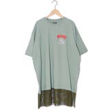 グリーン | NYAOS柄メッシュ切替Tシャツ | ScoLar