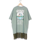 NYAOS柄メッシュ切替Tシャツ | ScoLar | 詳細画像8 