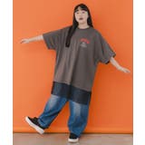 NYAOS柄メッシュ切替Tシャツ | ScoLar | 詳細画像2 