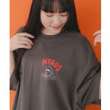 NYAOS柄メッシュ切替Tシャツ | ScoLar | 詳細画像3 