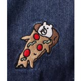 ジャンクフードとクマ・ウサギ刺繍デニムベスト | ScoLar | 詳細画像12 