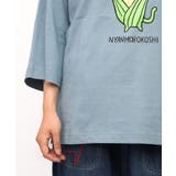 にゃんもろこしプリント 8分袖Tシャツ | ScoLar | 詳細画像19 