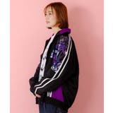 クマ宇宙柄スポーティーブルゾン | ScoLar | 詳細画像3 