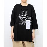 ブラック | 虚無ストアでお買い物柄 Tシャツ | ScoLar