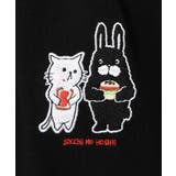 ネコとラビルのチェック柄切替フーデッドプルオーバー | ScoLar | 詳細画像10 