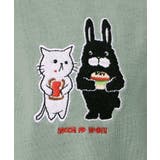 ネコとラビルのチェック柄切替フーデッドプルオーバー | ScoLar | 詳細画像13 